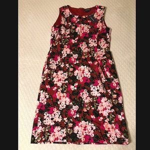 Lands End, Floral Pink Dress, Size 6, Brand New